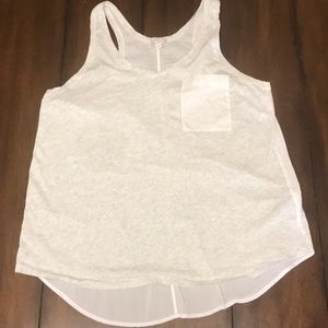 Gap white/gray tank top.